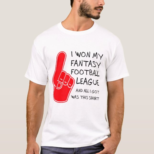 T-shirt J'ai gagné au football d'imaginaire (Devant)