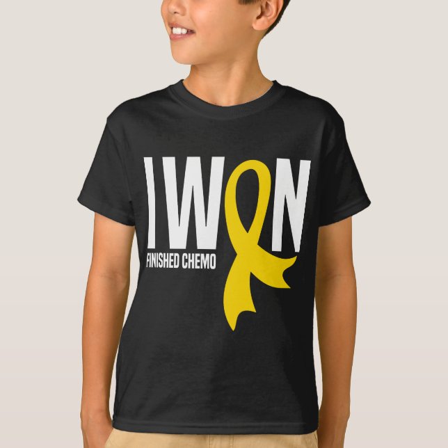 T-shirt J'Ai Gagné Chemo Children Cancer Survivante (Devant)
