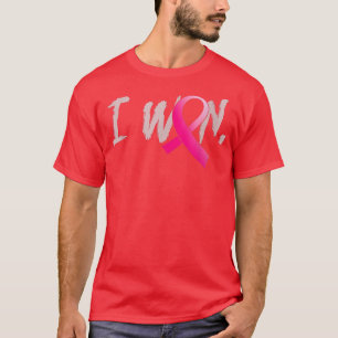 T-shirt J'ai gagné la sensibilisation au cancer du sein su