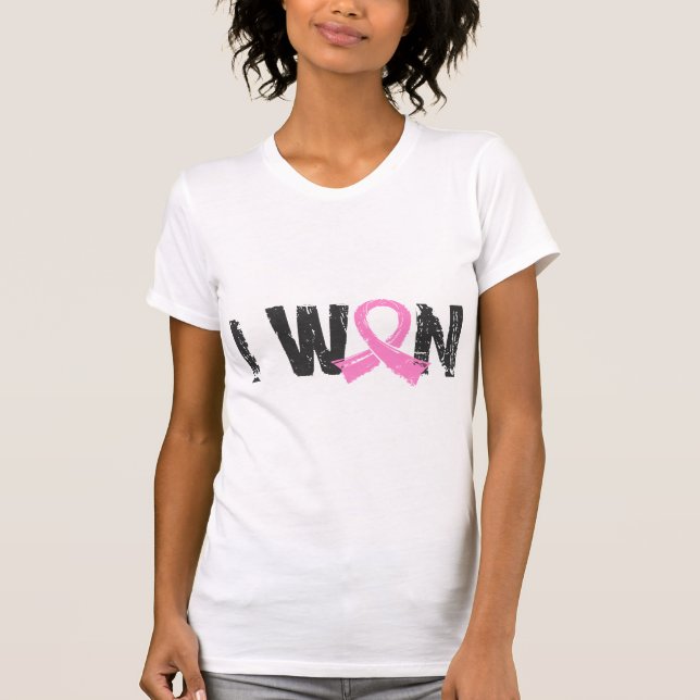 T-shirt J'ai gagné le cancer du sein (Devant)