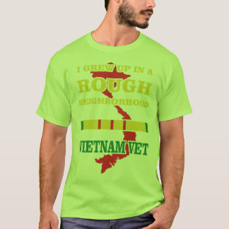 T-shirt J'ai grandi dans un voisinage rugueux - vétéran