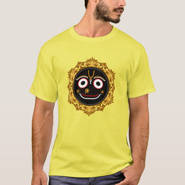 T-shirt Jai Jagannath - Chemise artistique Krishna (Devant)