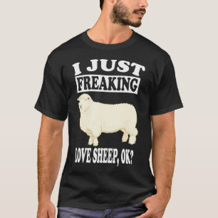 T-shirt J'Ai Juste Freiné Amour Moutons Ok Animal De Ferme