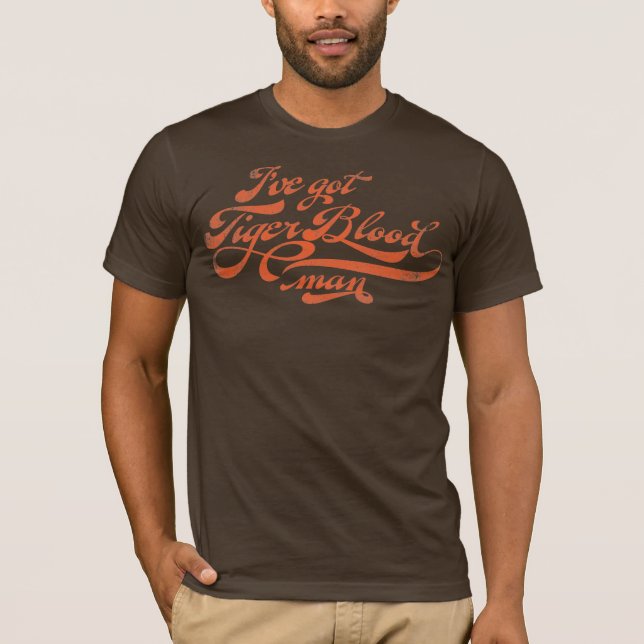 T-shirt J'ai la chemise d'homme de sang de tigre (Devant)