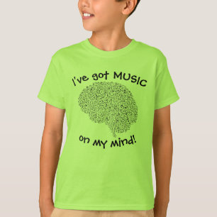 T-shirt J'ai la musique sur mes enfants d'esprit