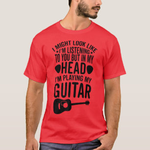 T-shirt J'Ai L'Air De Vous Écouter Dans Ma Tête En Train D
