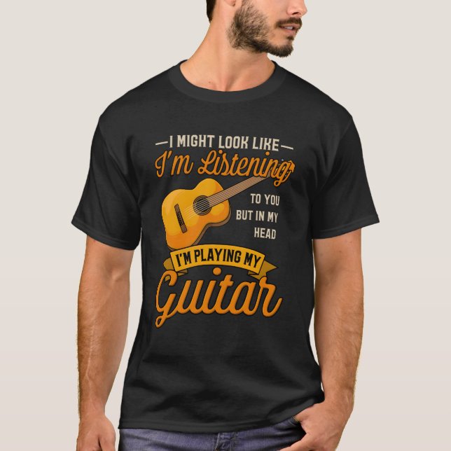 T-shirt J'Ai L'Air De Vous Écouter De La Musique De Chemis (Devant)