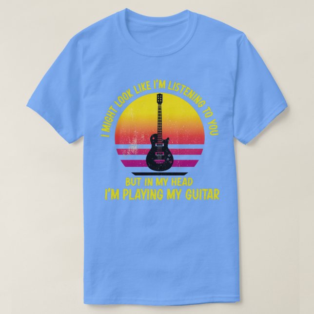 T-shirt J'Ai L'Air De Vous Écouter, Mais Dans Mon Lui (Design devant)