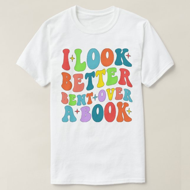 T-shirt J'Ai L'Air Mieux De Presser Sur Un Lecteur De Livr (Design devant)
