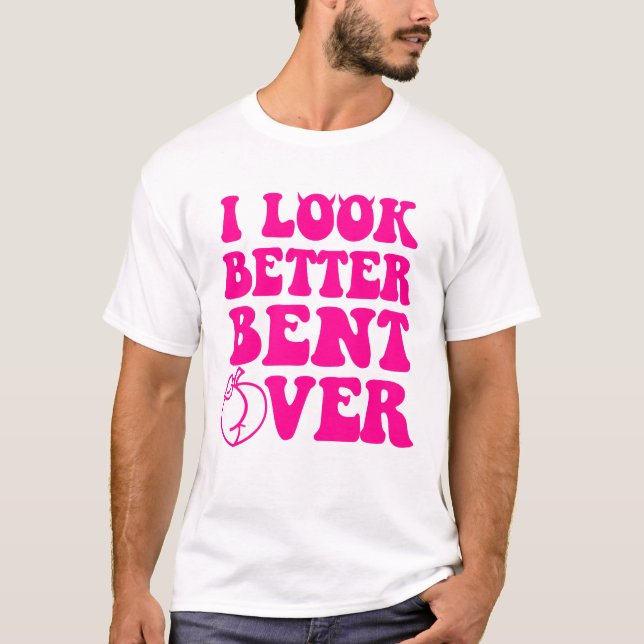 T-shirt J'Ai L'Air Mieux Placé Sur Des Femmes Drôle (Devant)
