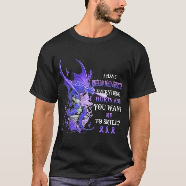 T-shirt J'Ai L'Arthrite Rhumatoïde (Devant)