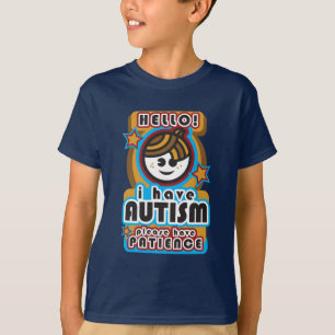 T-shirt J'ai l'autisme, ai svp la patience (boy2)