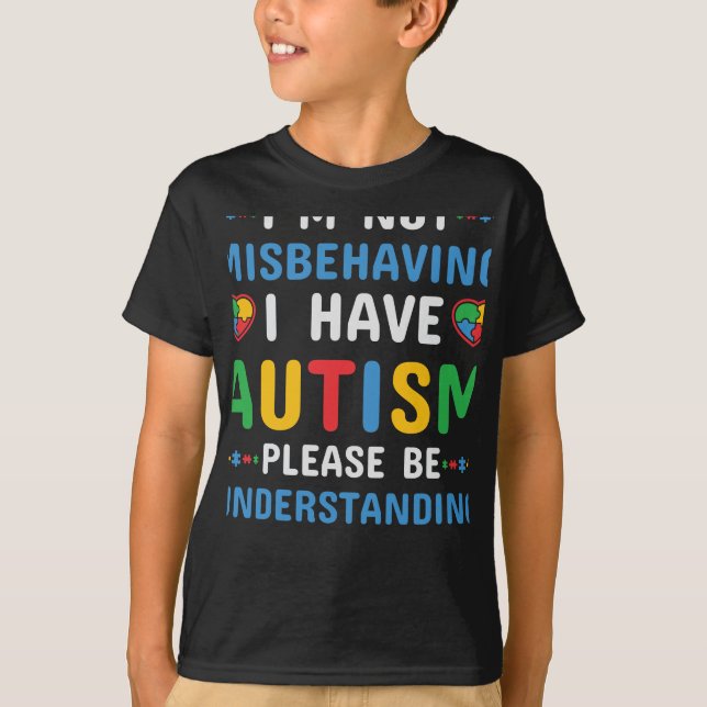 T-shirt J'ai l'autisme Je ne me trompe pas (Devant)