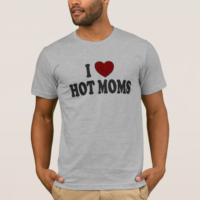 T-shirt J'Ai Le Coeur Des Mères Chaudes ! ! (Devant)