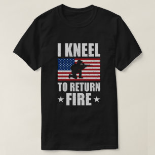 T-shirt J'Ai Le Kneel Pour Renvoyer Un Vétéran De L'Armée 