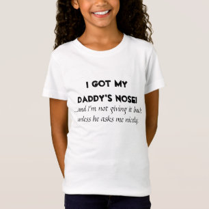 T-Shirt "J'ai le nez de mon père" Enfants/Chemises bébés