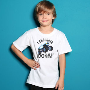 T-shirt J'ai loué 100 jours de camion monstre bleu de l'éc