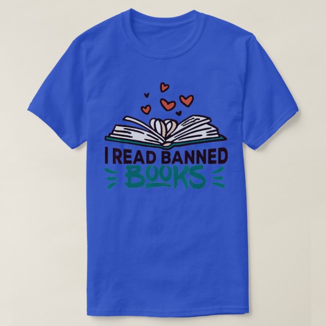 T-shirt J'ai lu des livres interdits - Bibliothécaire de l (Design devant)
