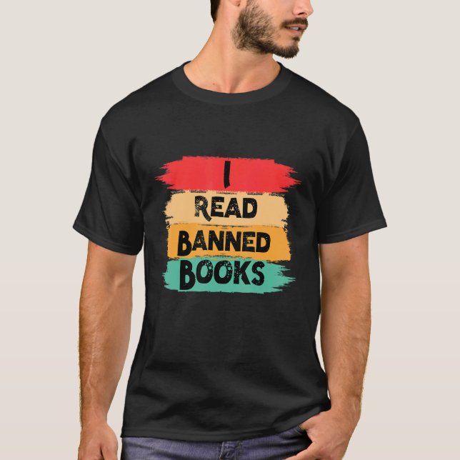T-shirt J'ai lu des livres interdits Chemise Librairie Rét (Devant)