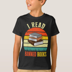 T-shirt J'Ai Lu Livres Interdits Littérature Rétro Rainbow