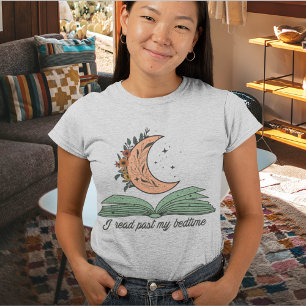T-shirt J'Ai Lu Passé Mon Bedtime Retro Art
