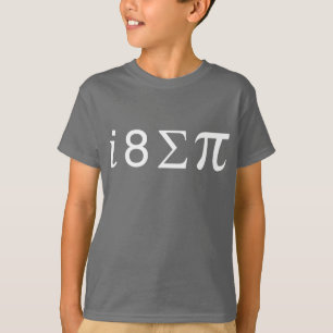 T-shirt J'ai mangé un certain pi (les symboles de maths)