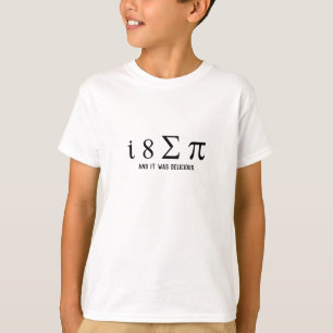 T-shirt J'ai Mangé Une Part De Gâteau Humour Geek Mathémat