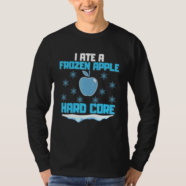 T-shirt J'Ai Mangé Une Pomme Gelée - Jeu De Mots Clés Jeu  (Devant)