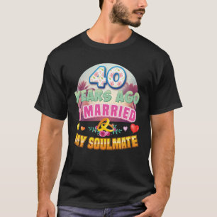 T-shirt J'Ai Marié Mon Âne Il Y A 40 Ans 40E Mariage Et