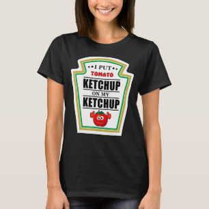 T-shirt J'ai mis du Ketchup sur mon Halloween à la moutard