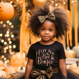 T-shirt J'ai mis le boo à boujee - parties scintillant or