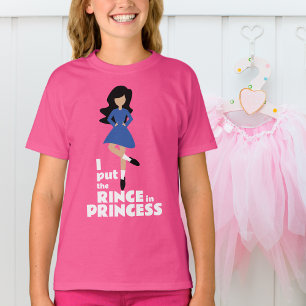 T-shirt J'ai mis le coing dans la princesse Black Hair Dan