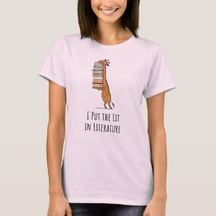 T-shirt J'ai mis le Lit en littérature - chemise de fou d