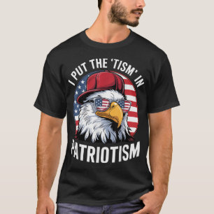 T-shirt J'Ai Mis Le Tisme Dans Le Patriotisme Athlétique A