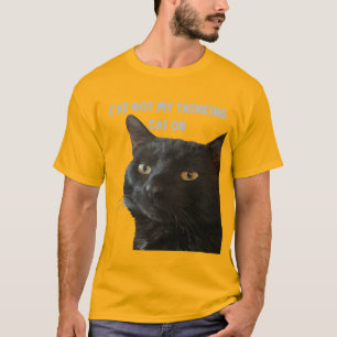 T-shirt J'ai mon chat pensif sur citation drôle de jeu de