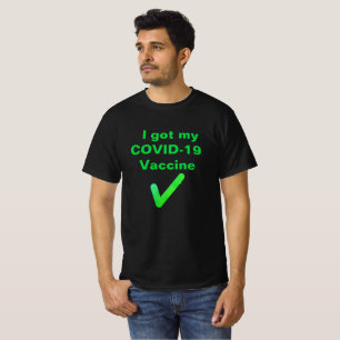 T-shirt J'ai mon vaccin COVID-19.T-shirt personnalisé