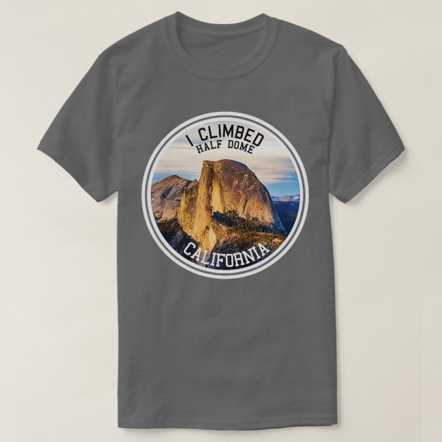 T-shirt J'Ai Monté À Demi Dôme (Randonnée) (Design devant)