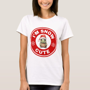 T-shirt J'ai neigé une mignonne tortue Snapping