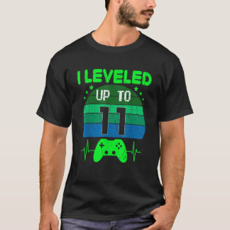 T-shirt J'ai nivelé jusqu'au 11e anniversaire Gift Video G