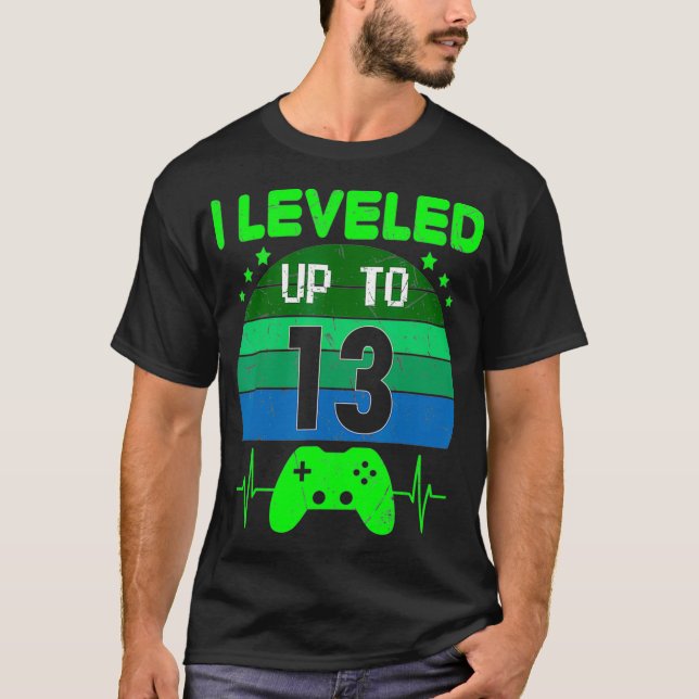 T-shirt J'ai nivelé jusqu'au 13ème anniversaire Gift Video (Devant)