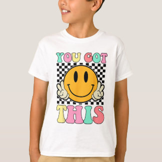 T-shirt J'Ai Obtenu Ce Retro Smile Motivational Testing Da
