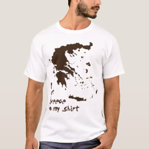 T-shirt J'ai obtenu la graisse de la Grèce sur ma chemise