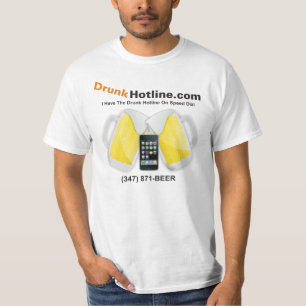 T-shirt J'ai obtenu la ligne directe ivre sur le cadran de