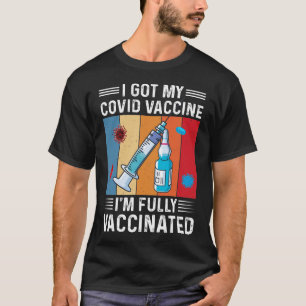 T-shirt J'Ai Obtenu Ma Citation Vaccinée Convid