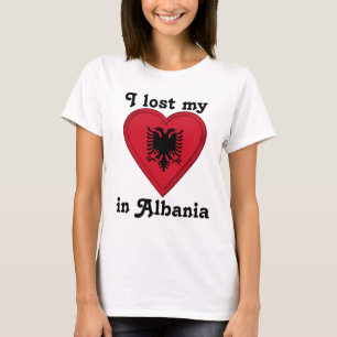 T-shirt J'ai perdu mon coeur en Albanie
