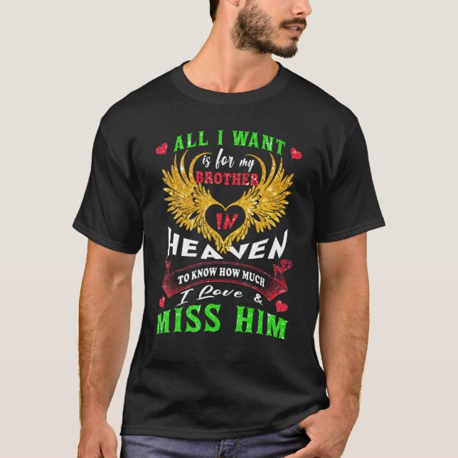 T-shirt J'Ai Perdu Un Amoureux, Mon Frère, Mémorial De Mon (Devant)
