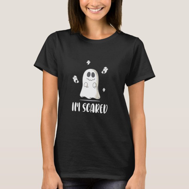 T-shirt J'Ai Peur Esprit De Peur Halloween Amusant (Devant)