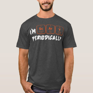 T-shirt J'Ai Peur Périodiquement Lazy Halloween Costume Sc