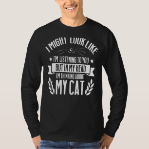 T-shirt J'Ai Peut-Être L'Air D'Écouter, Mais Dans Ma Tête,