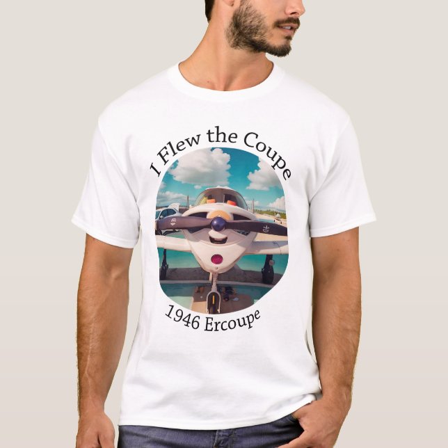 T-shirt J'ai piloté la Coupe - 1946 Ercoupé (Devant)
